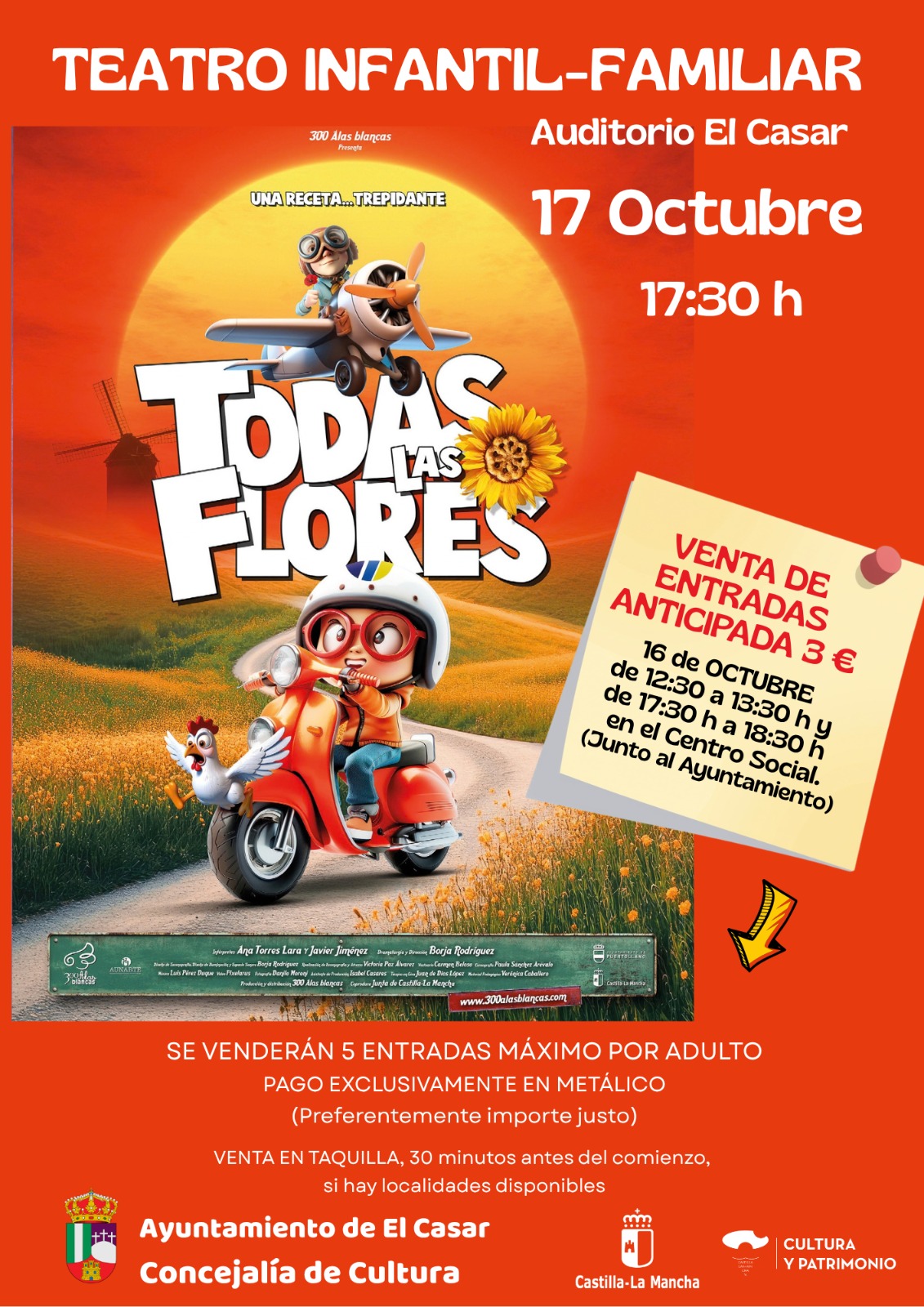 ¡TODAS LAS FLORES! -  ¡LA MAGIA DEL TEATRO FAMILIAR VUELVE A EL CASAR!